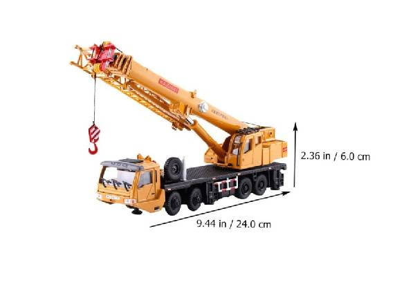 Alloy Engineering Heavy Crane Truck Toy