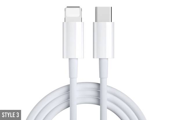 2M Fast Charger USB Cable - Available in Three Styles & Option for Two-Piece