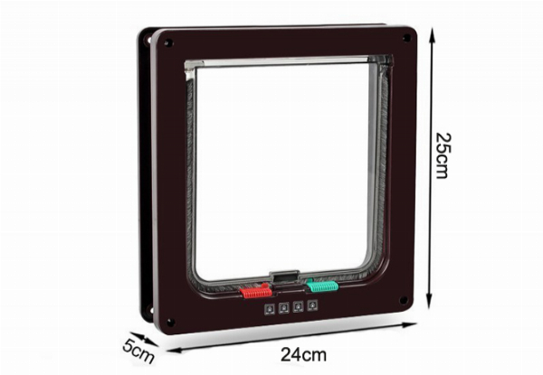 Four-Way Locking Cat Door Flap - Two Colours Available