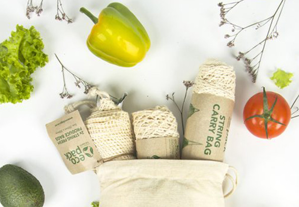 Five-Pack of Eco-Friendly Shopping Bags