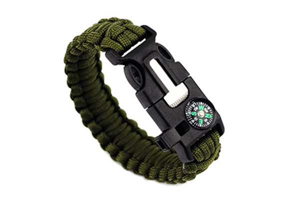 Two-Pack of Paracord Survival Bracelets with Free Delivery - Option for Four-Pack Available