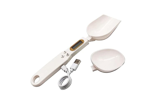 Digital Kitchen Spoon Scale - USB Rechargeable and Convenient