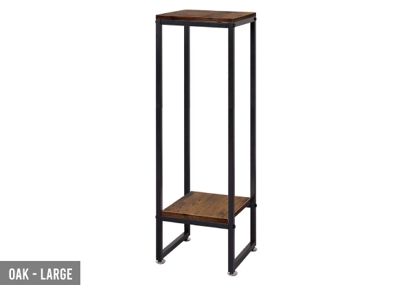 Levede Flower Pot Plant Metal Shelf Stand - Available in Three Colours & Three Sizes