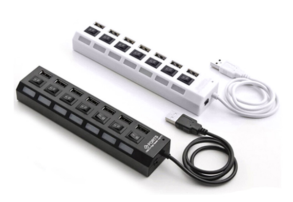 Seven Port USB Hub 2.0 - Two Colours Available