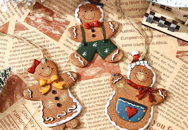 Two-Pack Gingerbread Man Christmas Party Decoration - 15 Styles Available