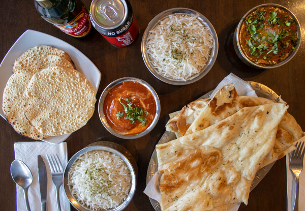 Any Two Mains with Rice, Two Poppadoms & Any Two Drinks for Two incl. Seafood Mains - Options for up to Six People