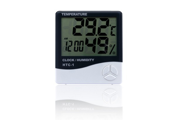 Digital Alarm Clock & Thermometer - Two Pack