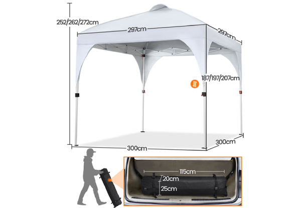 Pop-Up Canopy Camping Tent - Two Colours Available