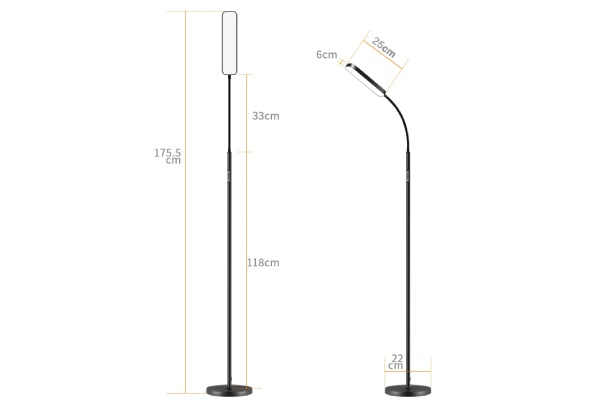 Dimmable LED Floor Reading Light