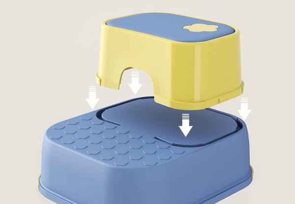 Two-in-One Practical Non-Slip Step Stool - Two Colours Available
