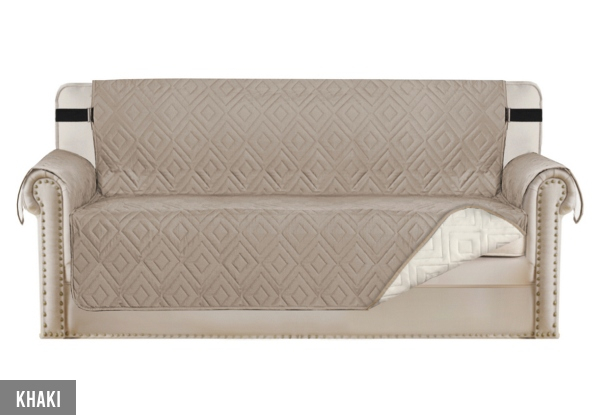 Water-Resistant Reversible Quilted Sofa Cover - Available in Seven Colours & Four Options