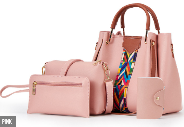 Four-Piece Bag Set - Seven Colours Available with Free Delivery