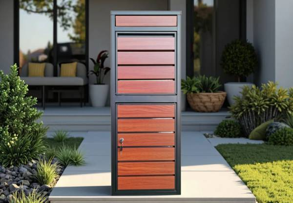 Outdoor Freestanding Metal Parcel Box