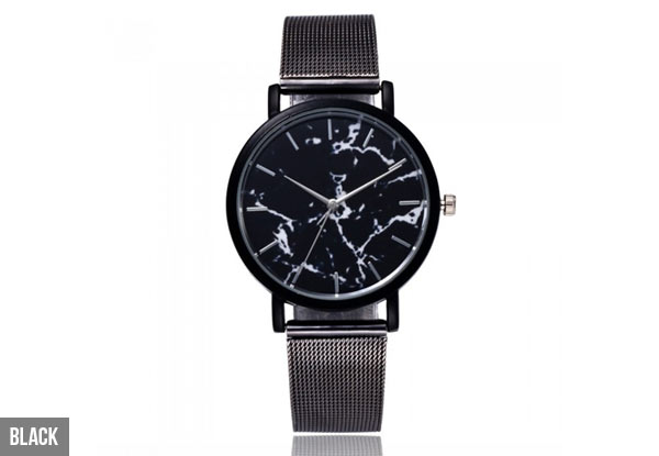 Marble-Look Watches - Four Colours Available with Free Delivery