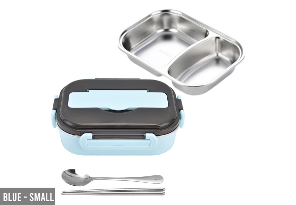 304 Stainless Steel Insulated Bento Lunch Box Leak-Resistant with Compartments - Available in Three Colors & Two Sizes