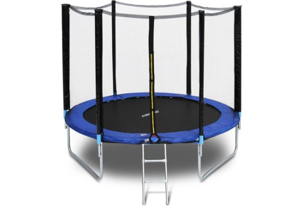 Genki 8ft Trampoline with 5ft Safety Enclosure