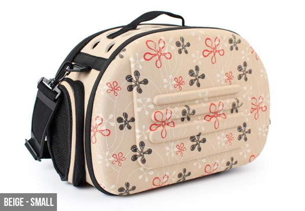 Travel Pet Carrier - Three Colours & Two Sizes Available