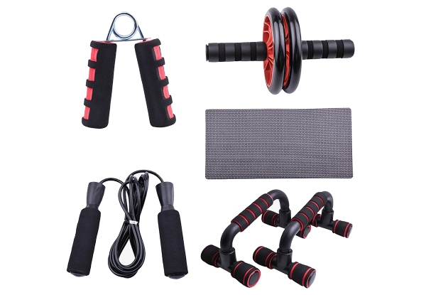 Five-in-One Wheel Roller Portable Fitness Kit - Option for Two Kits