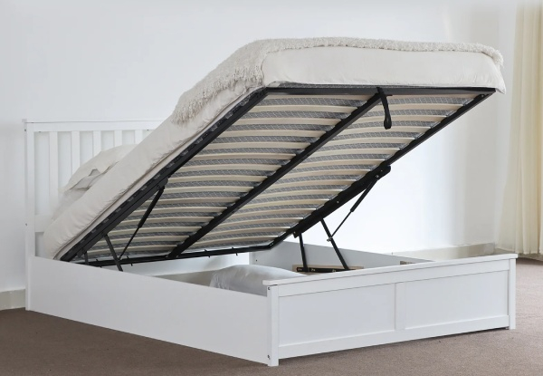 Atlantis Wooden Storage Bed Frame - Two Sizes Available