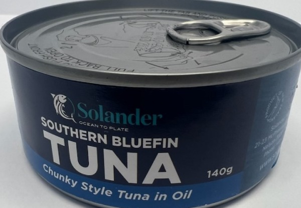 24-Pack Solander New Zealand Line Caught Chunky Canned Tuna - Two Options Available