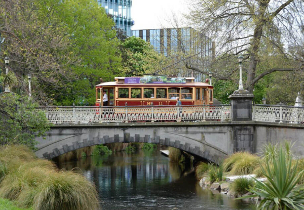 Adult Pass for the Christchurch Tram City Tour  - Includes 18 Stops