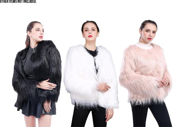 Faux Fur Jacket - Five Colours & Sizes Available