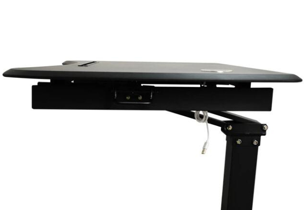 Height Adjustable Mobile Laptop & Tablet Desk With Wireless Charging