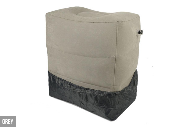 Three-Layer Inflatable Travel Foot Cushion with Cover - Two Colours Available