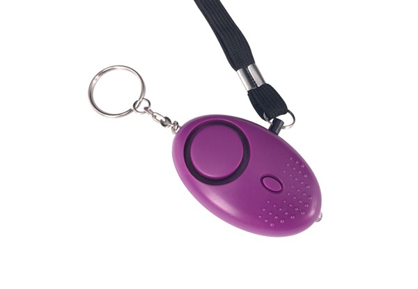 Night Safety Alarm & Light Keychain - Five Colours Available