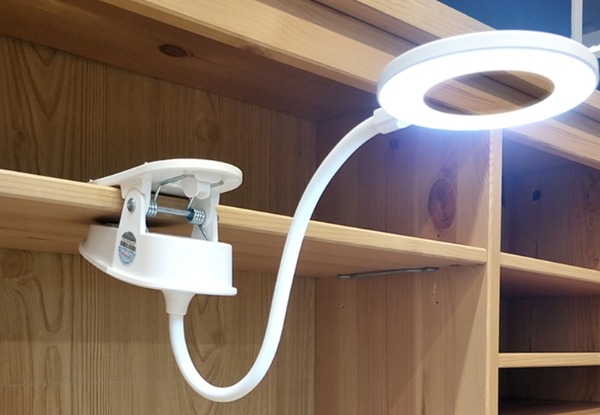 LED Touch Three-Mode Clip Desk Lamp