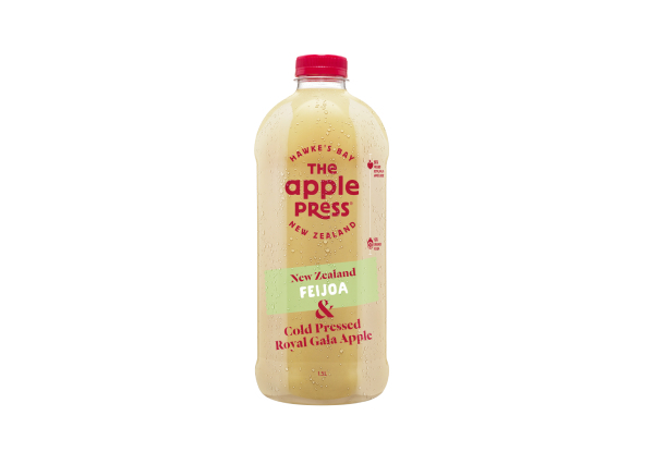 Short-Dated Six-Pack of Cold Pressed Royal Gala Apple & NZ Feijoa Juice 1.5L - Option for 12-Pack