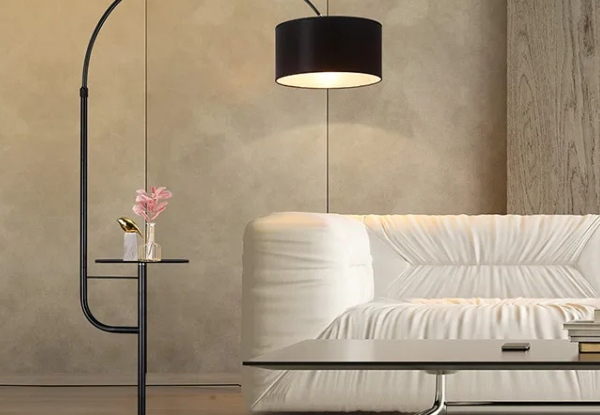 Adjustable LED Arc Floor Lamp - Two Colours Available