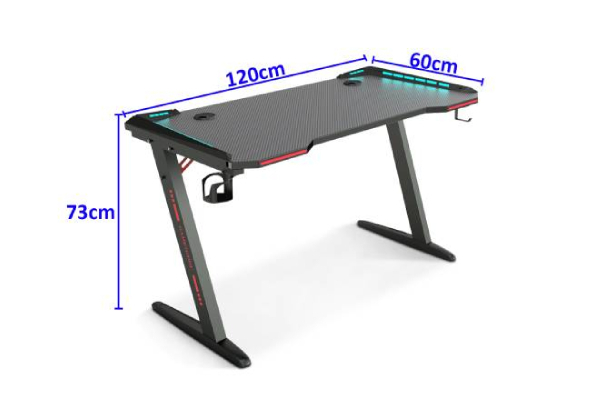 Z8 120cm Black Gaming Table