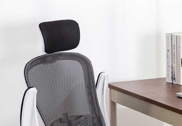 Ergonomic Office Chair with Headrest - Two Colours Available