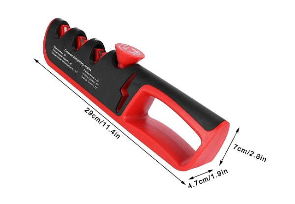 Four-in-One Adjustable Manual Knife Sharpening Tool - Three Colours Available