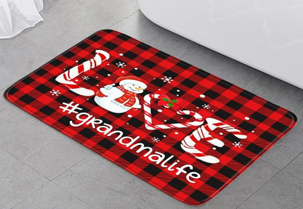 Three-Piece Christmas Bathroom Toilet Mat Set - Four Styles Available