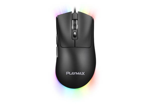 Playmax Black RGB Gaming Mouse & Mouse Mat Combo