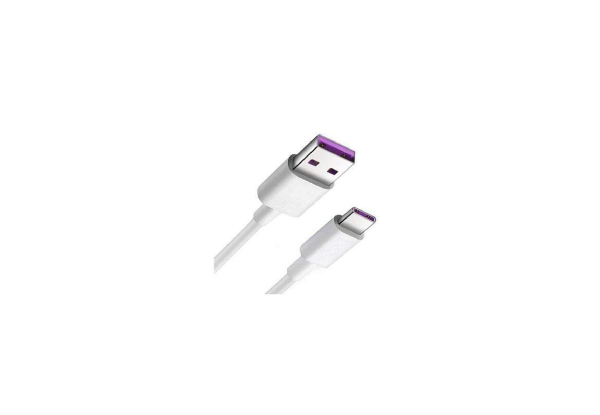 Phone Charging White Cable Compatible with Huawei & Samsung