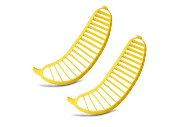 Two-Pack of Banana Slicer Fruit Cutters - Option for Four-Pack