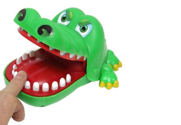 Crazy Crocodile Pushing Teeth Bite Toy