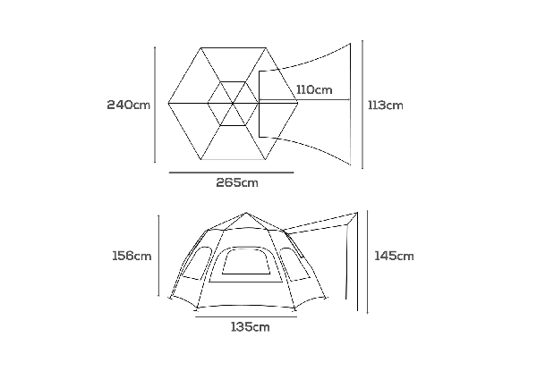 Mountview Instant Pop-Up Family Camping Tent