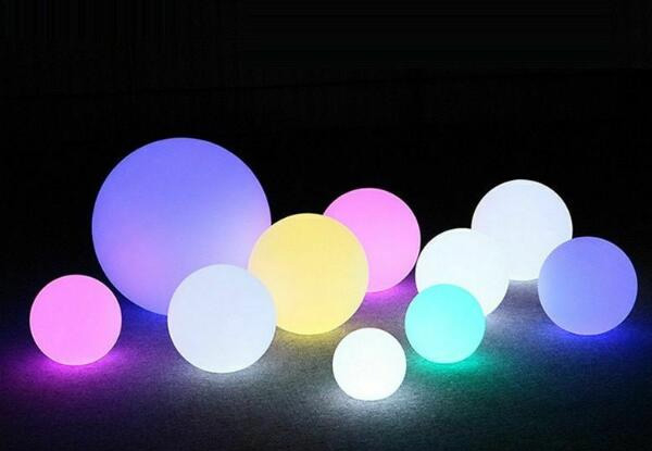 Multi-Colour Ball Light with Remote Control - Three Sizes Available