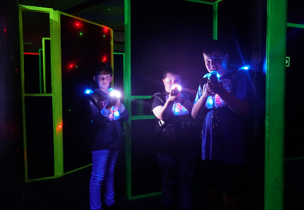 Paradice Botany Laser Tag & Mini Golf Birthday Party Package for up to 8 Kids incl. Party Room, & Food/Drink Combo - Options for up to 22 Guests
