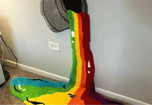 Paint Bucket Decorative Hanging Rug - Two Sizes Available