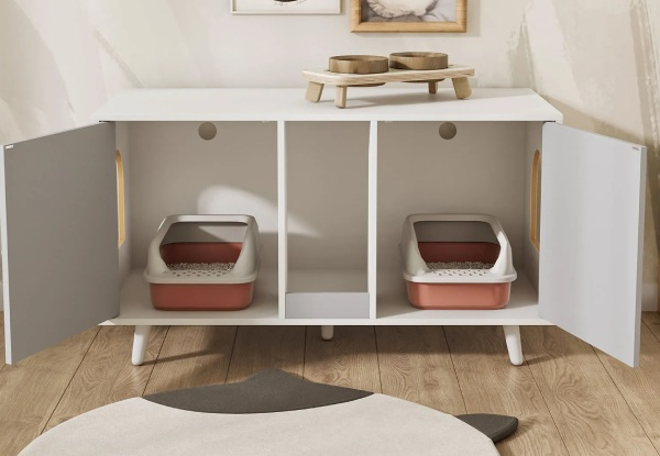 Three-in-One Cat Litter Box - Two Colours Available