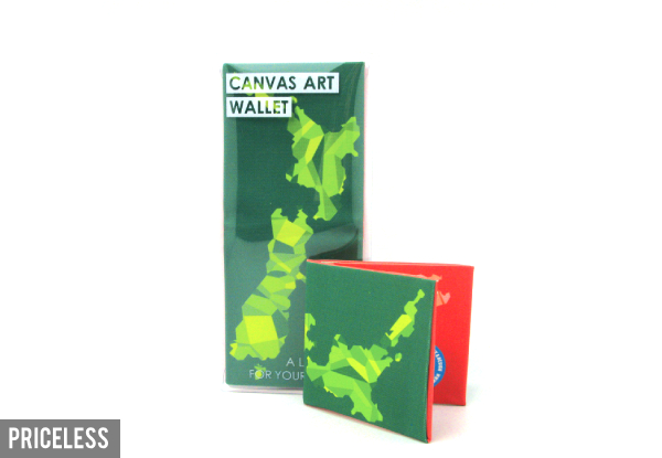 Kiwiana Canvas Art Wallet or Passport Holder Range