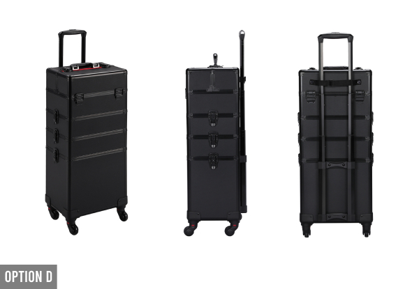 Makeup Trolley Case - Available in Two Colours & Four Sizes