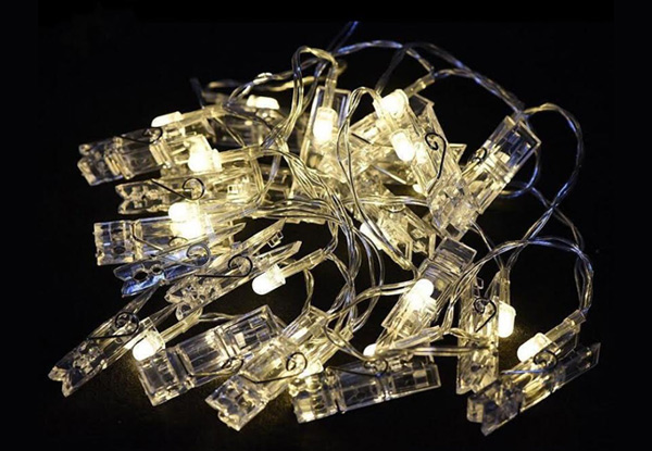 LED Clip String Lights with Free Delivery - Two Sizes & Three Colour Options Available