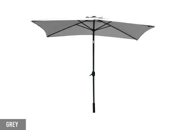 Arcadia Furniture Outdoor 3M Garden Umbrella with In-Built Solar LED Lights - Three Colours Available