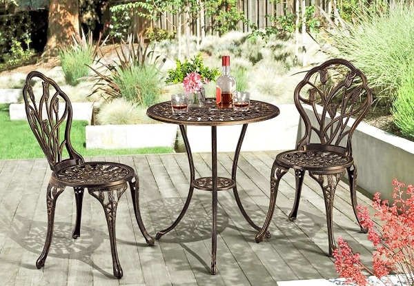 Ornato Three-Piece Bistro Set - Two Colours Available